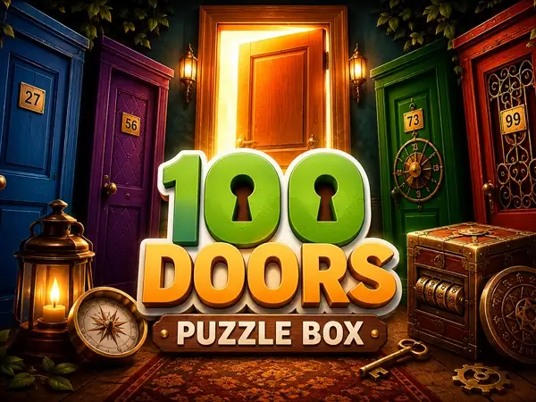 100 Doors Puzzle Box is a progressive puzzle and logic game where you must use reason to solve the puzzles and open the doors. Made for desktops, mobiles, and tablets alike! 🚪 100 Doors Puzzle Box Summary Game type: Puzzle/Logic Goal: Solve the puzzles to open the doors Main mechanic: Interact with objects around the doors to find a way to open them up Best for: Players who seek thrills through putting their brain to work at solving logical puzzles 100 Doors Puzzle Box