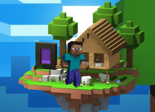 Minecraft Steve Hook Adventure game on Video-Igrice.com