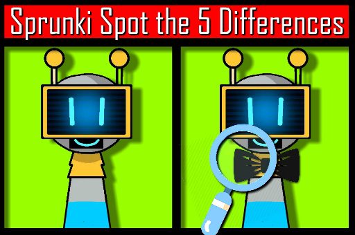 Sprunki Spot the 5 Differences game on Video-Igrice.com
