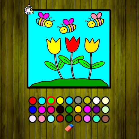 Easy to Paint Spring Time game on Video-Igrice.com