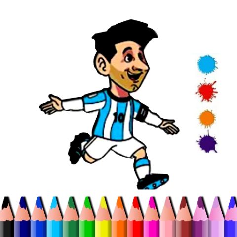 BTS Messi Coloring Book game on Video-Igrice.com