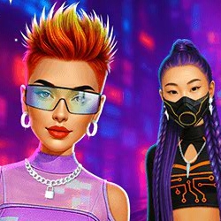 Cyberpunk Aesthetic Fashion game on Video-Igrice.com