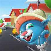Blue Mushroom Cat Run game on Video-Igrice.com