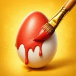 Easy Easter Coloring Eggs game on Video-Igrice.com