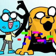 FNF vs Pibby Gumball & Jake game on Video-Igrice.com