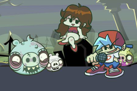 FNF VS Zombie Pigs game on Video-Igrice.com