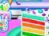 Make Rainbow Confetti Cake game on Video-Igrice.com