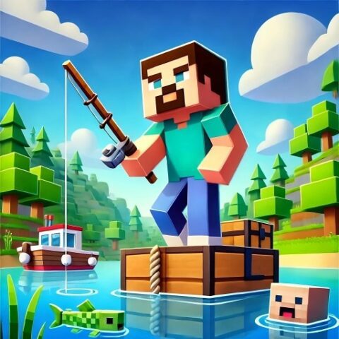 Noob fun fishing game on Video-Igrice.com