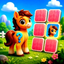 Cute Pony Memory Quest game on Video-Igrice.com
