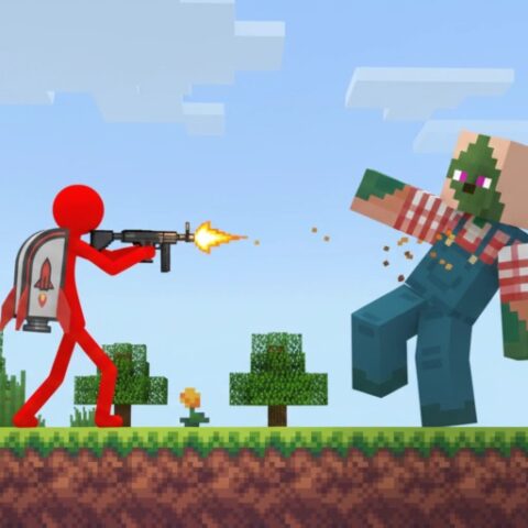 Red Stickman vs Craftmans 2 game on Video-Igrice.com
