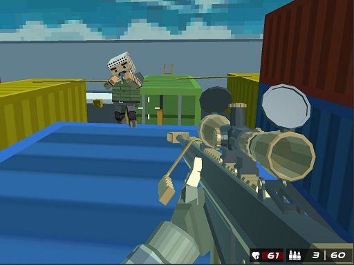 Shooting Blocky Combat Swat GunGame Survival game on Video-Igrice.com