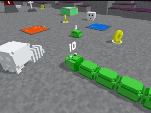 Slither Blocky Snake 3D game on Video-Igrice.com