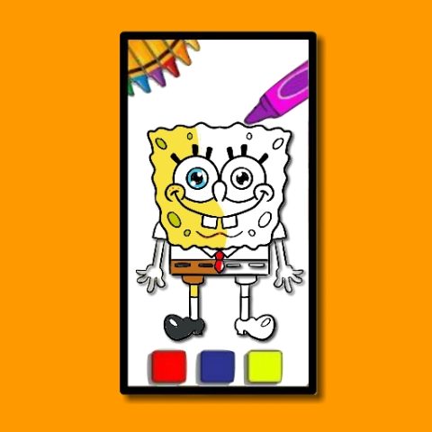 SpongeBob Coloring Adventure game on Video-Igrice.com