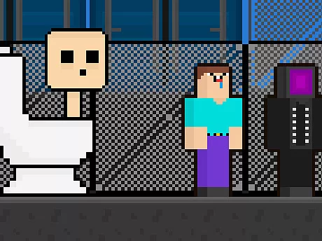 Skibidi vs Noob & Cameraman game on Video-Igrice.com