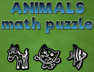 Animals math puzzles game on Video-Igrice.com