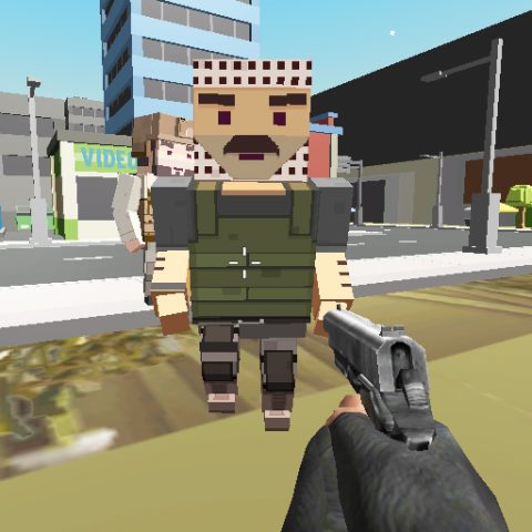 Block Pixel Cop : Gun Craft In Robbers World game on Video-Igrice.com