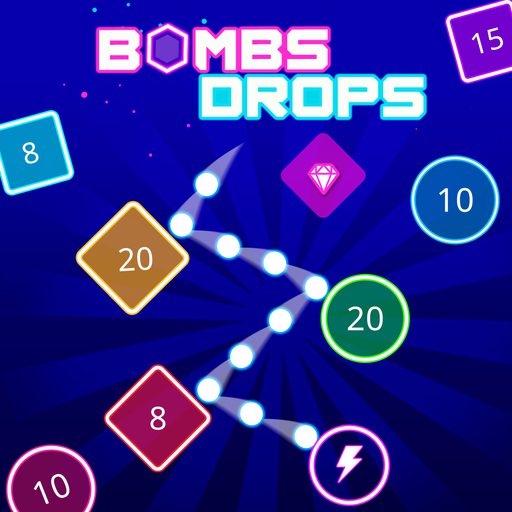 Bombs Drops Physics balls game on Video-Igrice.com