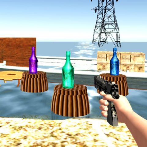 Bottle Shooting game on Video-Igrice.com