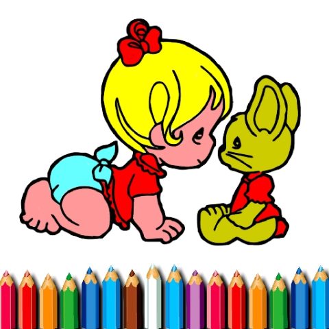 BTS Baby Girl Coloring game on Video-Igrice.com