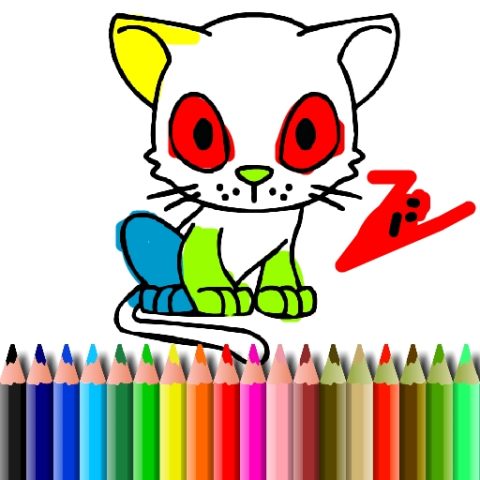 BTS Cat Coloring game on Video-Igrice.com