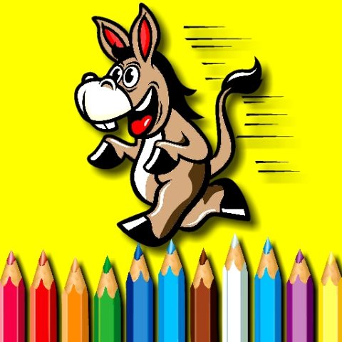 BTS Donkey Coloring Book game on Video-Igrice.com