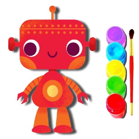 BTS Robot Coloring Book game on Video-Igrice.com