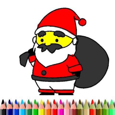 BTS Santa Claus Coloring game on Video-Igrice.com