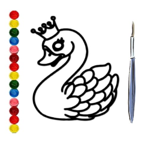 BTS Swan Coloring Book game on Video-Igrice.com