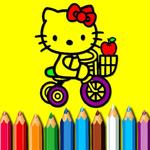 BTS Sweet Kitty Coloring game on Video-Igrice.com