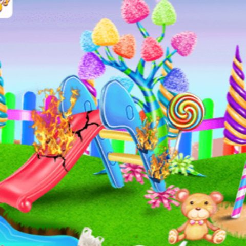 Candy Garden Cleaning game on Video-Igrice.com
