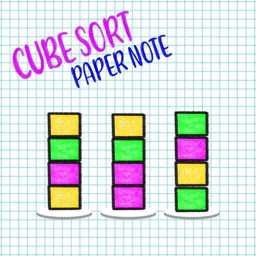 Cube Sort Paper Note game on Video-Igrice.com