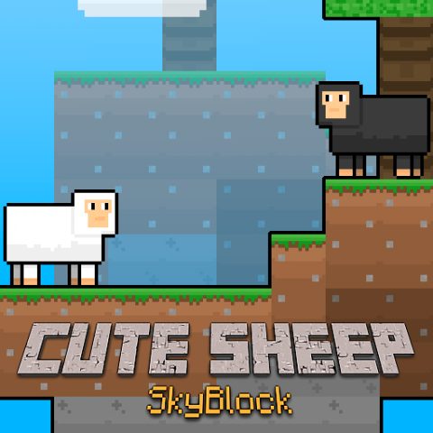 Cute Sheep SkyBlock game on Video-Igrice.com