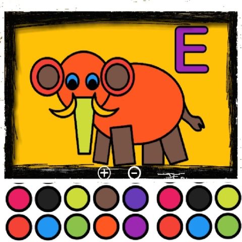 Easy Kids Coloring Letters game on Video-Igrice.com