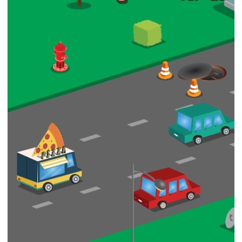 Food Rush Traffic game on Video-Igrice.com