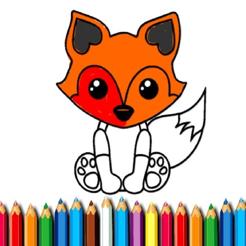 Fox Coloring Book game on Video-Igrice.com