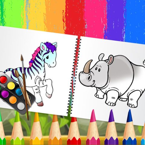 Funny Animals Coloring Book game on Video-Igrice.com
