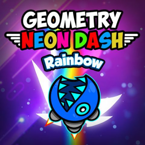 Geometry Neon Dash Rainbow game on Video-Igrice.com