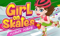 Girl on Skates: Flower Power game on Video-Igrice.com