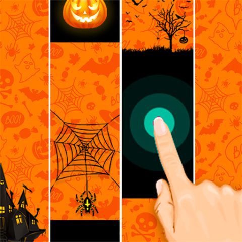 Halloween Magic Tiles game on Video-Igrice.com