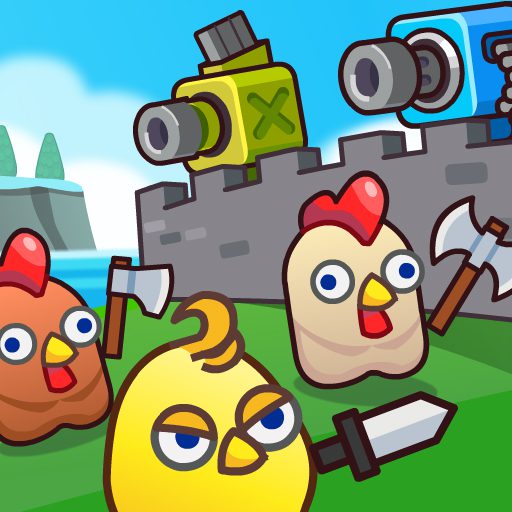 Merge Cannon: Chicken Defense game on Video-Igrice.com