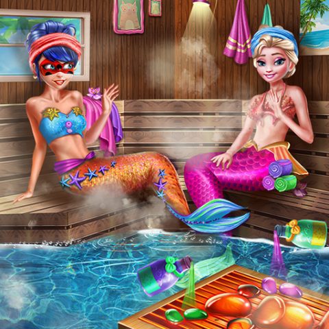 Mermaids Bffs Realife Sauna game on Video-Igrice.com