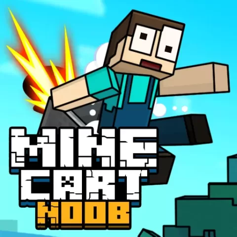 Mine Cart Noob game on Video-Igrice.com