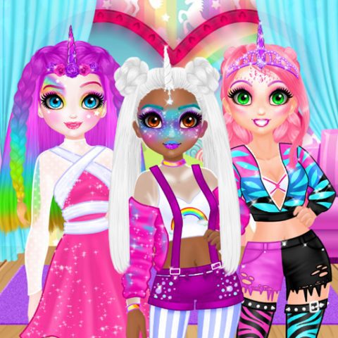 Miss Charming Unicorn Hairstyle game on Video-Igrice.com
