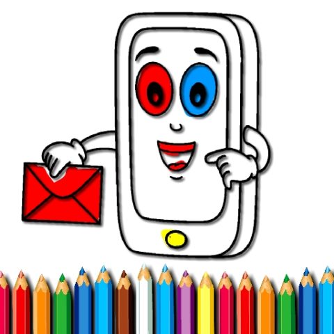 Mobile Phone Coloring Book game on Video-Igrice.com
