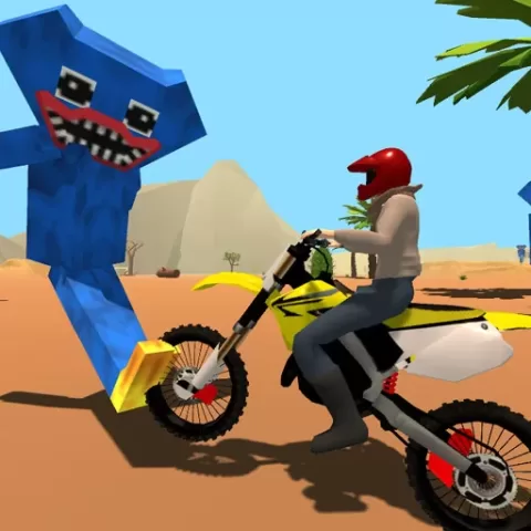 Motoracer vs Huggy game on Video-Igrice.com