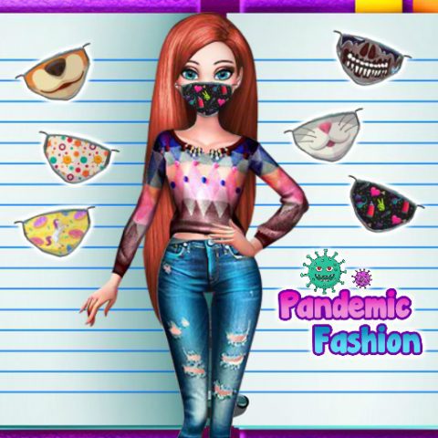 Pandemic Fashion Mask game on Video-Igrice.com