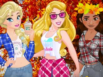 Princess Fall Flannels game on Video-Igrice.com
