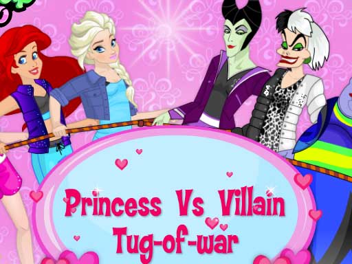 Princess vs Villains Tug of War game on Video-Igrice.com