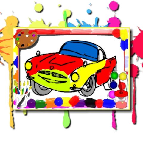 Racing Cars Coloring Book game on Video-Igrice.com