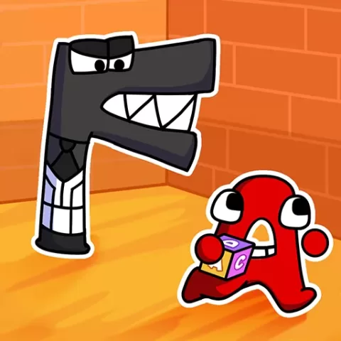 Rainbow But Its Alphabet Lore game on Video-Igrice.com